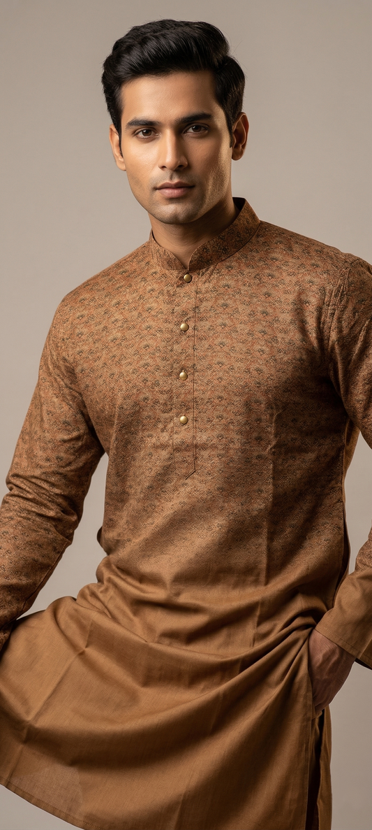 Men's Printed Kurta Set