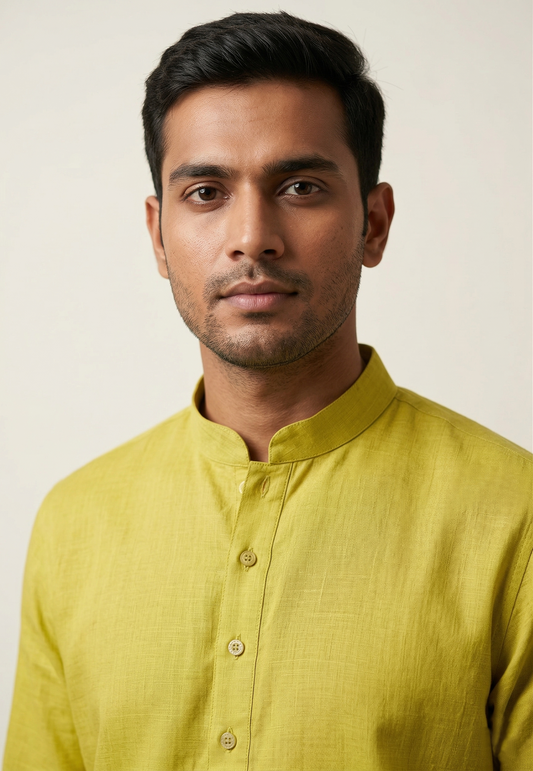 Mens Solid Kurta Set