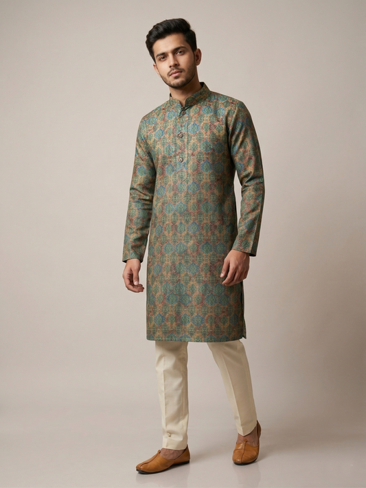 Geometric Printed Kurta Set