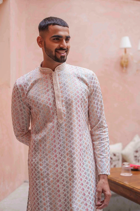 Pastel Chikankari Kurta